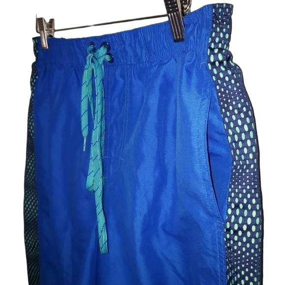 Nike Fuse 11" Swim Trunks Hyper Beech Resort Vacation Sport Cobalt - Men's - Picture 4 of 7